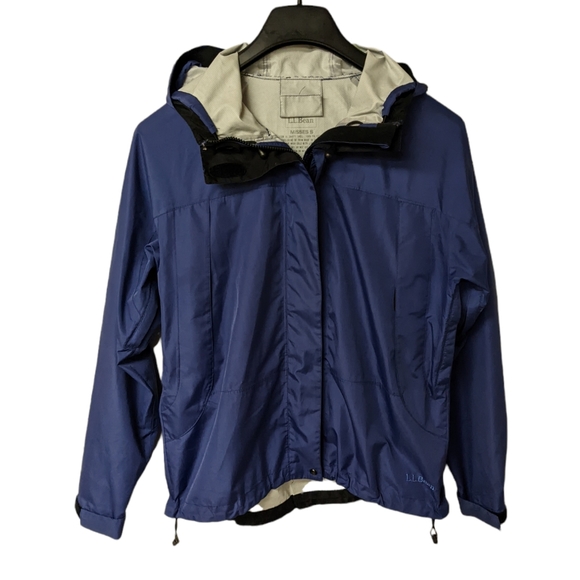 L.L. Bean Rain Jacket Blue Size Small - Picture 3 of 12